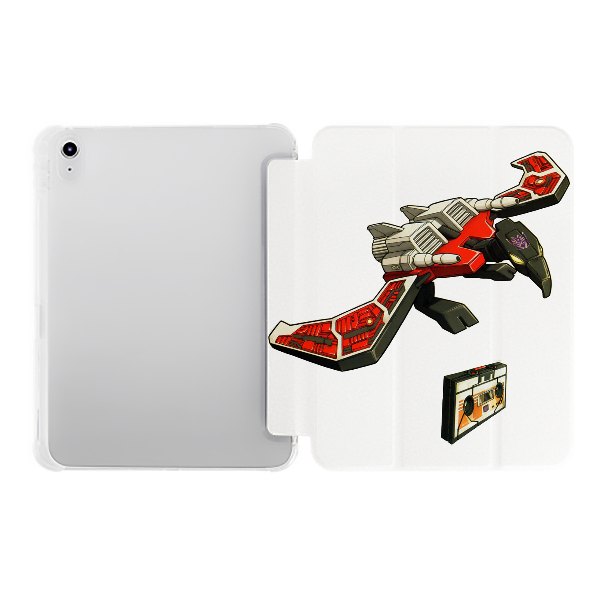（画像用）  IPad ケース ペン収納付き 三つ折りスタンド PUレザー×シリコン 対応機種9.5/10.5/10.9インチ